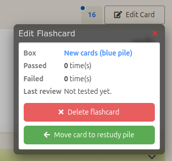 Flashcard Dialog